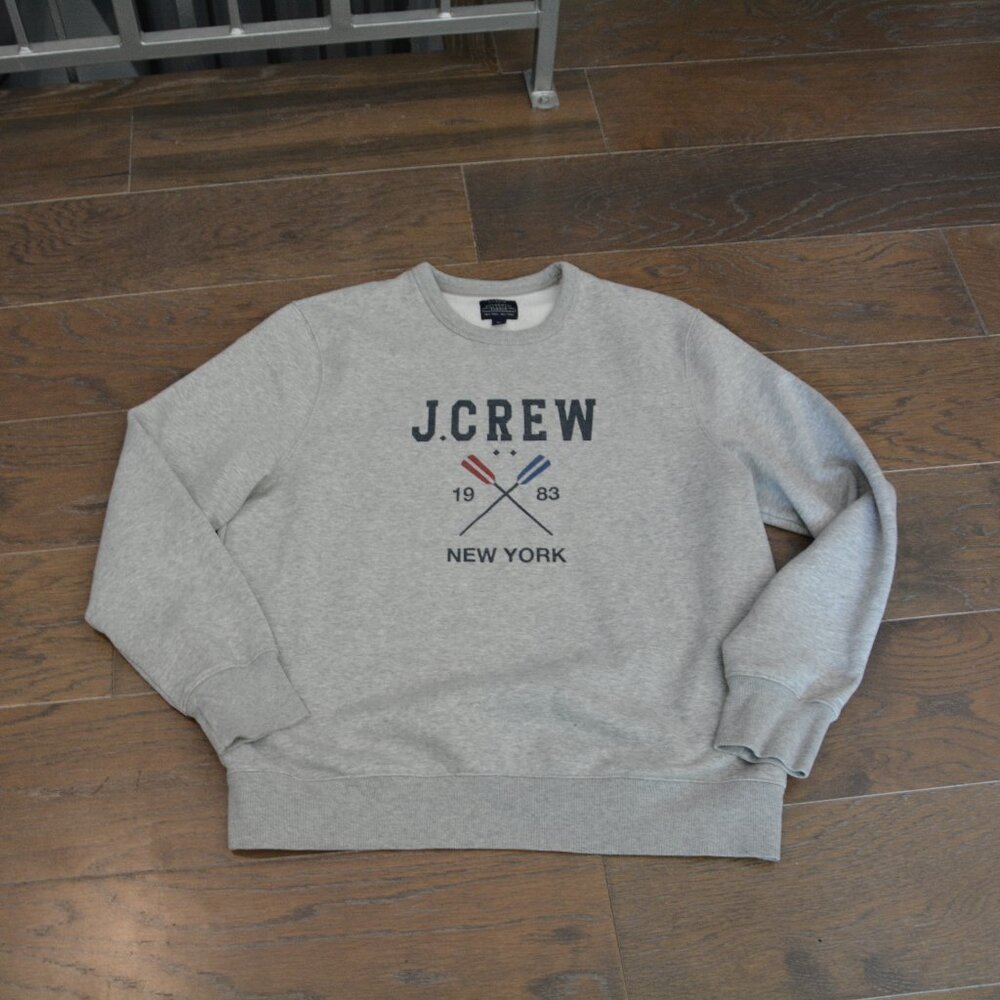 JCrew grey sweatshirt